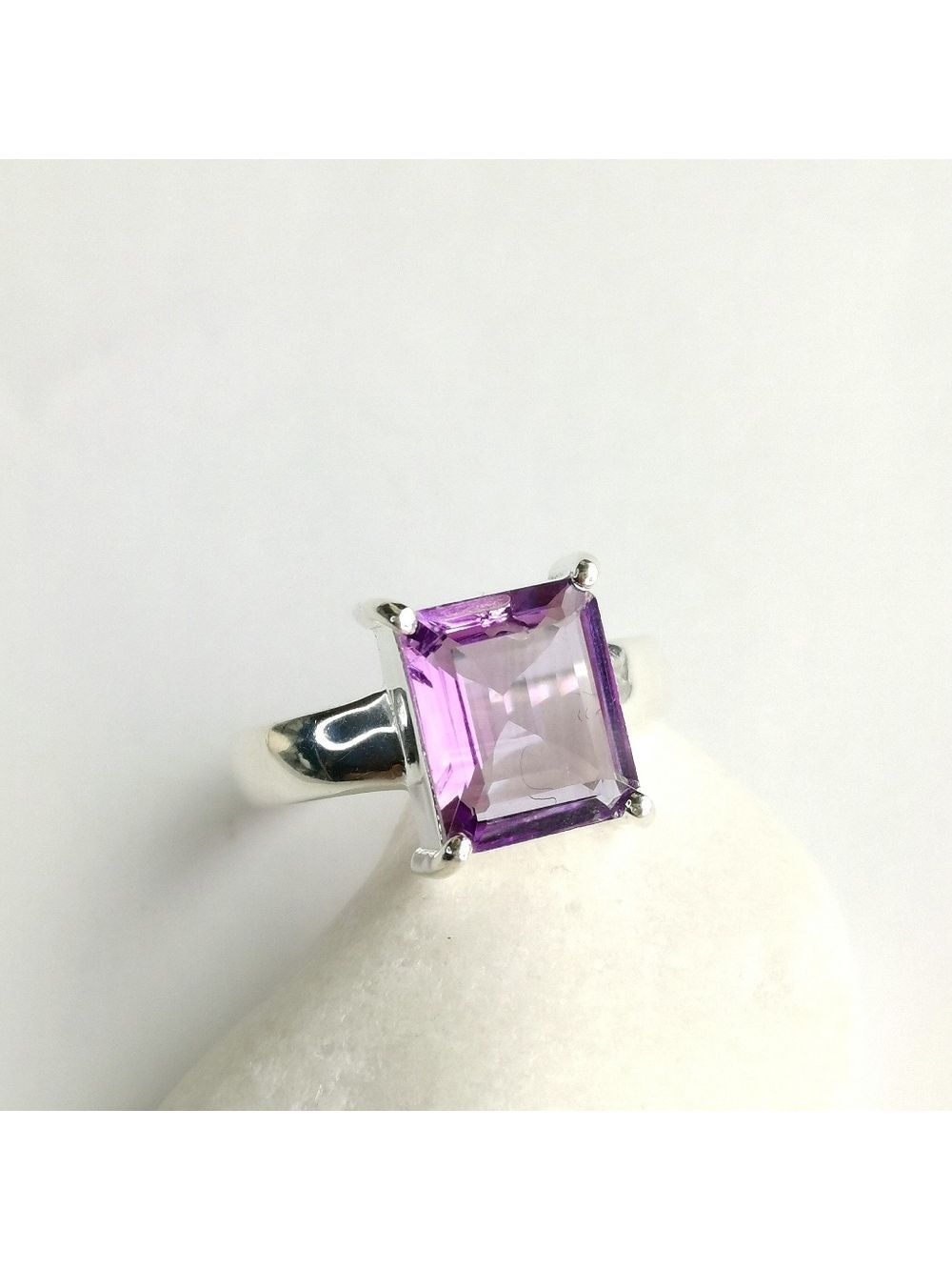 Amethyst ring in Sterling Silver Size 9 ๐ - Picture 7 of 11